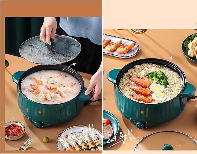 GRFIT Electric Rice Cooker Multifunctional Pan Non-Stick Cookware Hotpot for Kitchen Soup MultiCooker Cooking (Color : Double Size : 20cm)