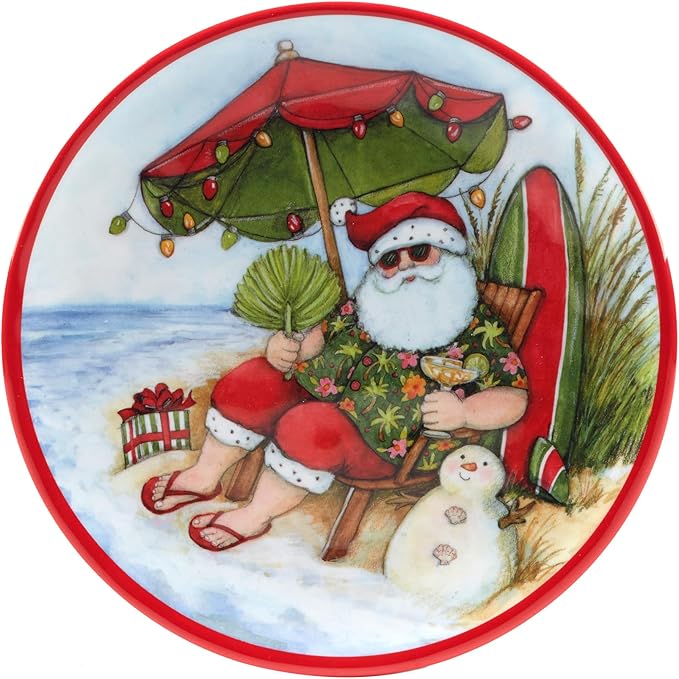 Certified International Santa's Wish Melamine 12 Piece Dinnerware Set Service for 4