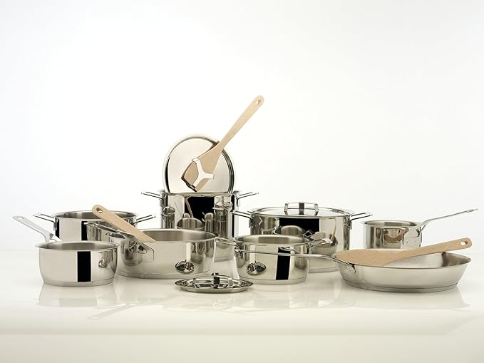 Alessi POTS&ampPans 7 Piece Set Silver