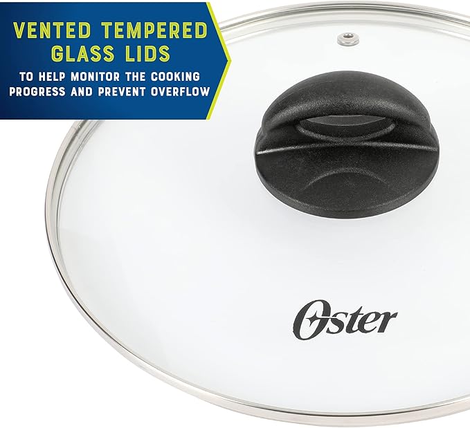 Oster Clairborne 10 Piece Aluminum Cookware Set W/Tools