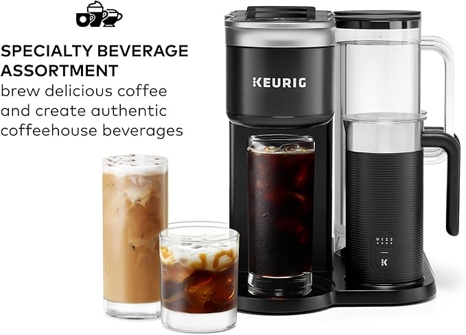 Keurig K-Cafe Essentials Single Serve K-Cup Pod Coffee Maker Black