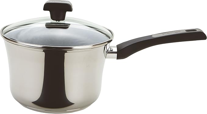 Prestige 3 Piece Set-Silver Durasteel Induction Stainless Steel Saucepan Set of 3
