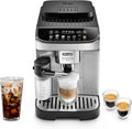 De'Longhi Magnifica Evo Automatic Espresso &amp Coffee Machine with Auto Milk Frother Built-in Grinder &amp Auto-Clean Function - For Latte Cappuccino Americano Iced Coffee ECAM29084SB  Silver