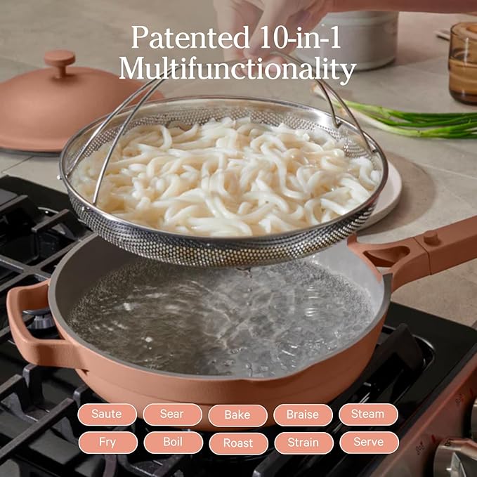 Our Place Always Pan Duo - Stndard &amp Mini Always Pan 2.0 Bundle | Multi-Functional Cookware Set Replaces 20 Pieces | Spice
