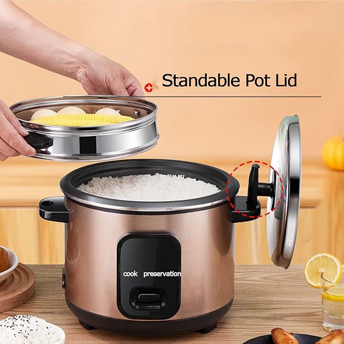 Rice Cooker - Rice Cooker With Non-stick Coating Rice Cooker With Steamer Multifunctional Cooking Rice Cooker Household Rice Cooker Includes Steamer Insert Spoon And Measuring Cup ( Size : 5L )