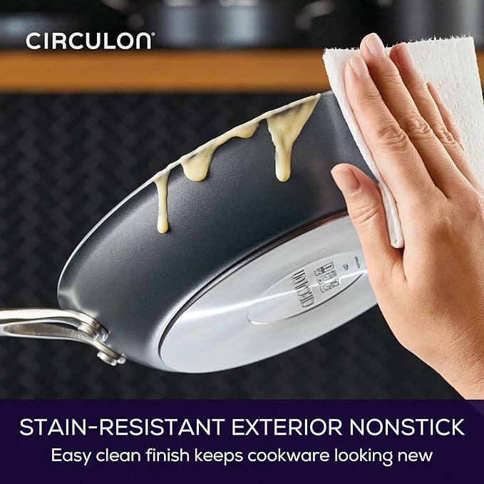 Circulon A1 Series with ScratchDefense Technology Nonstick Induction Frying Pan/Skillet 10 Inch Graphite
