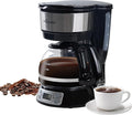 5-Cup Programmable Drip Coffee Maker with Digital Timer Glass Carafe24-Hour Auto Brew2-Hour Auto Shut-Off Pause &amp Pour Removable Filter BasketCompact Coffee Machine for Home &amp Office