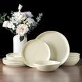 AmorArc Ceramic Dinnerware SetsHandmade Reactive Glaze Stoneware Plates and Bowls SetsHighly Scratch Resistant | Dishwasher &amp Microwave Safe Dishes SetService for 6 (18pc)