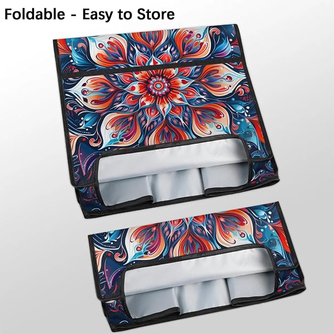 cfpolar Kitchen Aid Mixer Cover Compatible with 6-8 Quarts Ethnic Colorful Mandala Stand Mixer Cover Kitchen Aid Mixers Accessories Appliance Organizer Bag Dust Covers with Zipper Pocket