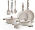 MONIX Denmark | 10 Piece Cookware Set Cast Aluminium with Non-Stick Suitable for All Types of Cookers Including Induction