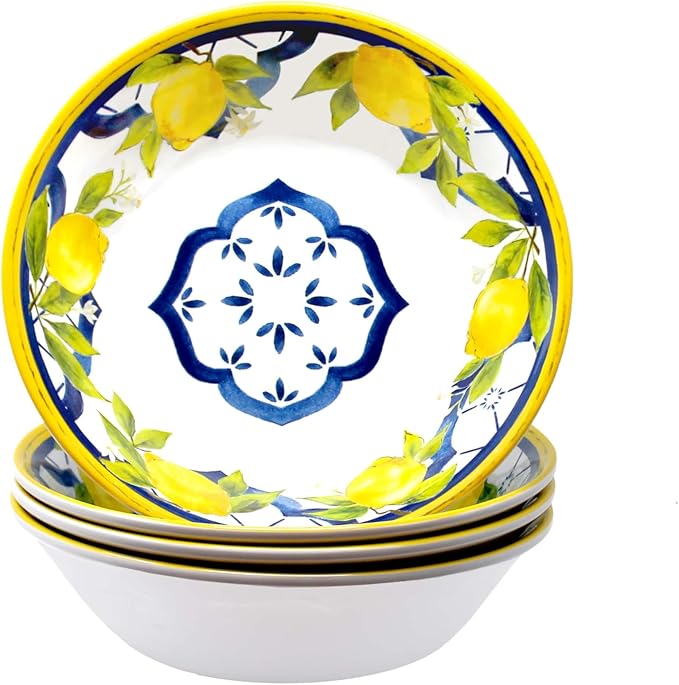 Le Cadeaux 12 Piece Luxury Melamine Dinnerware Set Service for 4 (Palermo)