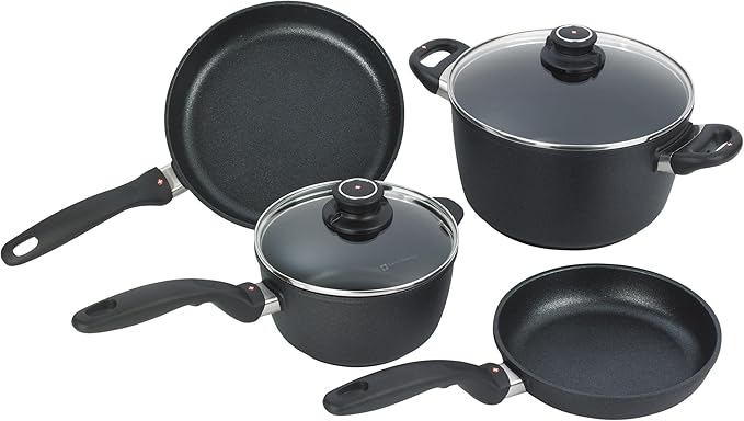 6 Piece Nonstick Cookware Set Black