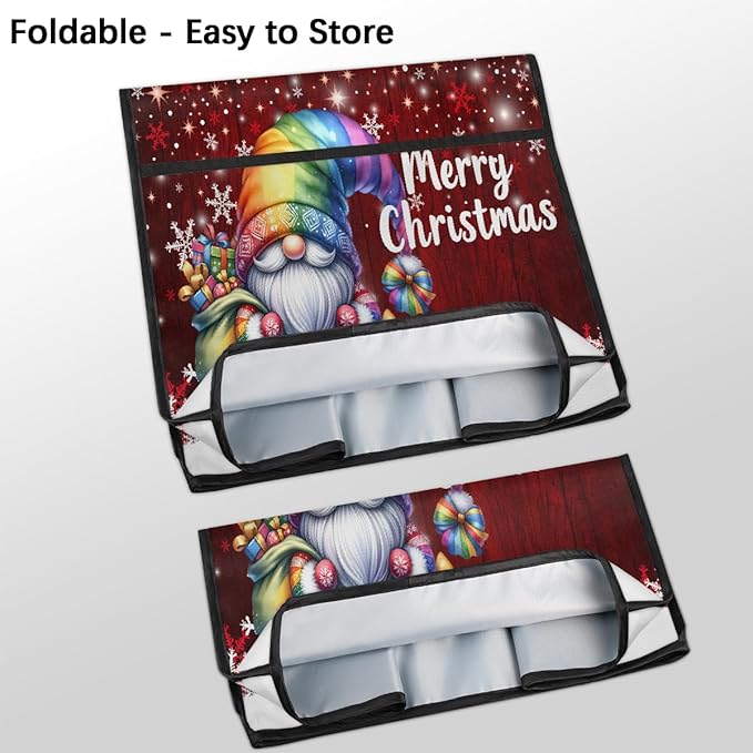 cfpolar Kitchen Aid Mixer Cover Compatible with 6-8 Quarts Christmas Santa Claus Snowflakes Stand Mixer Cover Kitchen Aid Mixers Accessories Appliance Organizer Bag Dust Covers with Zipper Pocket