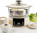 Low Carb Rice Cooker Multifunction Smart Rice Cooker Transparent and Visible food Steamer with Auto Lift Filter Basket (3L)