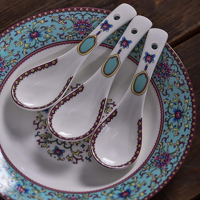 Ceramics Dinner Sets 26 Pieces Upscale Blue Dinnerware Set Box Porcelain Steak Plate Cereal Bowl and Soup Bowl for Wedding s