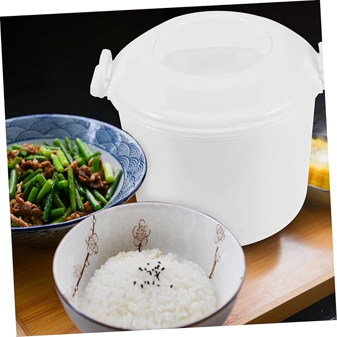 LIFKOME Microwave Rice Cooker Reusable Steam Cooking Rice Containers Easy to Use
