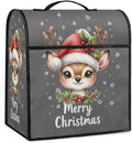 Kitchen Aid Mixer Cover Christmas Cute Deers Holly Stand Mixer Cover Compatible with 6-8 Quarts Stand Mixers Dust Covers with Zipper Pocket Foldable Washable Kitchen Aid Organizer Bag