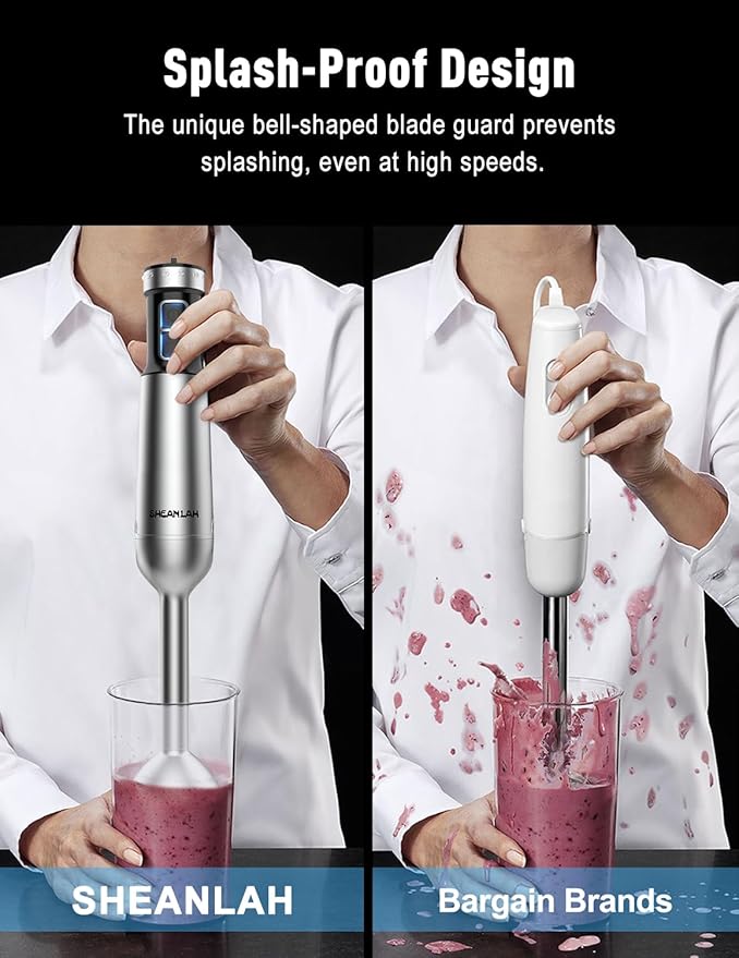 1000W Powerful Immersion Blender handheld and Whisk