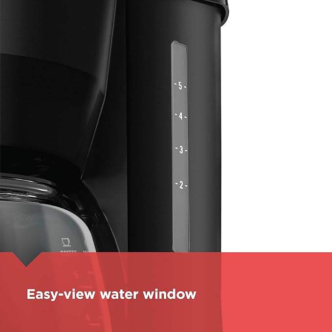 BLACK+DECKER 5-Cup Coffeemaker DCM600B Black