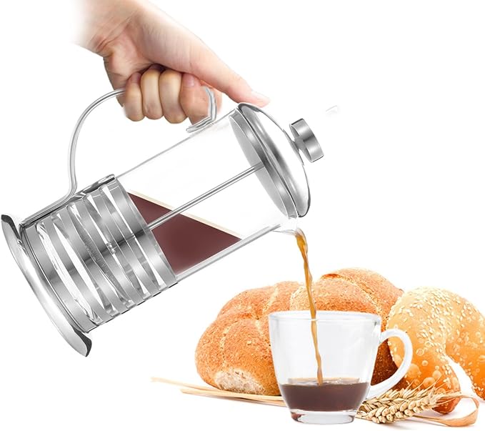 600/800ml Stainless Steel French Press Coffee Cup Tea Maker Cafetiere Filter-600Ml