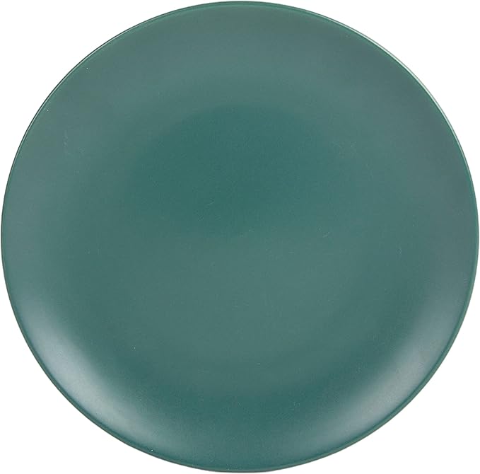 10 Strawberry Street Wazee Matte Coupe Dinnerware Set 16 pc Emerald Green