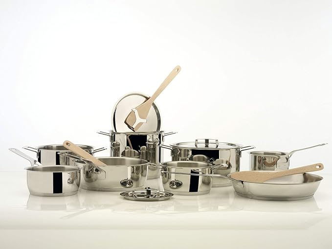 Alessi POTS&ampPans 7 Piece Set Silver