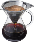 aerolatte Drip Coffee Brewer and Microfilter Borosilicate Glass and 18/8 Stainless Steel 2-Servings 12-Ounce Capacity
