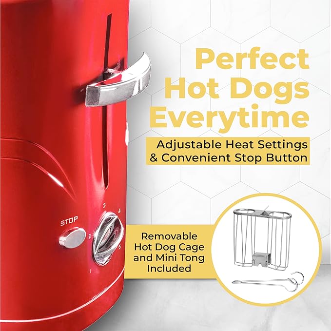 Nostalgia Hot Dog Toaster and Milkshake Maker Bundle | Make Hot Dogs and Milkshakes