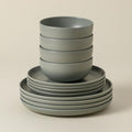 Casafina 12 Piece Stoneware Place Setting Pacifica Artichoke Green Dinnerware Set