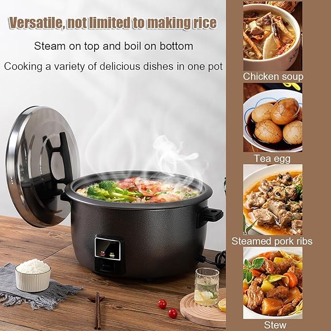 Commercial Rice Cooker/WarmerOne-Touch Rice Cooker and Steamer8-45L Extra-Large Capacityfor RestaurantsHotels and Catering Rice Cooker(13L)