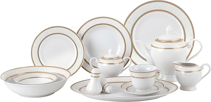 Lorenzo Amelia 57-Piece Dinnerware Set Service for 8