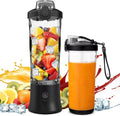 20oz Portable Blender 240W USB Rechargeable Smoothie Blender with LED Display Pulse &amp Blend Modes IPX7 Waterproof BPA-FreeTravel Juicer for Shakes Ice Crushing Sports &amp Outdoor Black