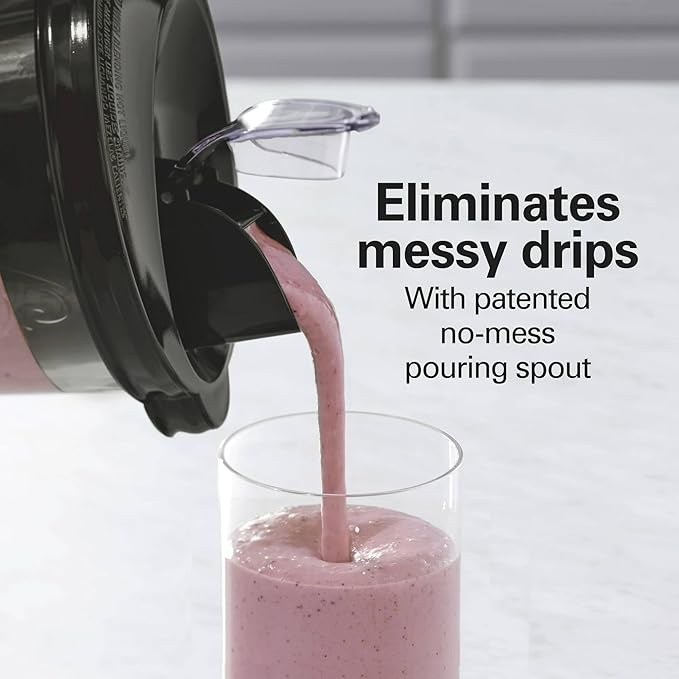 Electronic Countertop Blender with Auto Smoothie Program 48 oz Glass Jar 850W Peak Power Multi-Function Touch Controls