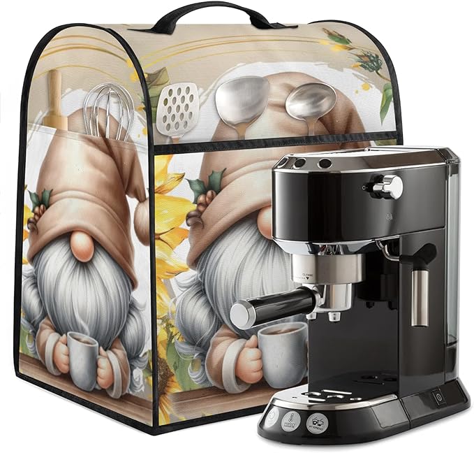 cfpolar Kitchen Aid Mixer Cover Compatible with 6-8 Quarts Flower Dwarf Sunflower Stand Mixer Cover Kitchen Aid Mixers Accessories Appliance Organizer Bag Dust Covers with Zipper Pocket
