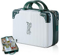 Bincoo Coffee Maker Travel Case for Barista Espresso Machine Travel Case Waterproof-Coffee Maker Storage Box with Comfortable Hand Hold Belt Suitable for Travelling Office Camping (White and green)