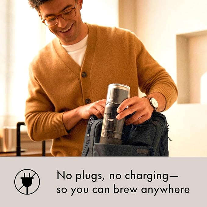 OXO Brew Rapid Brewer - Portable Coffee MakerFast Manual Hot &amp Cold BrewSmall Handheld BrewerCompact Travel Coffee Maker(Pack of 4)