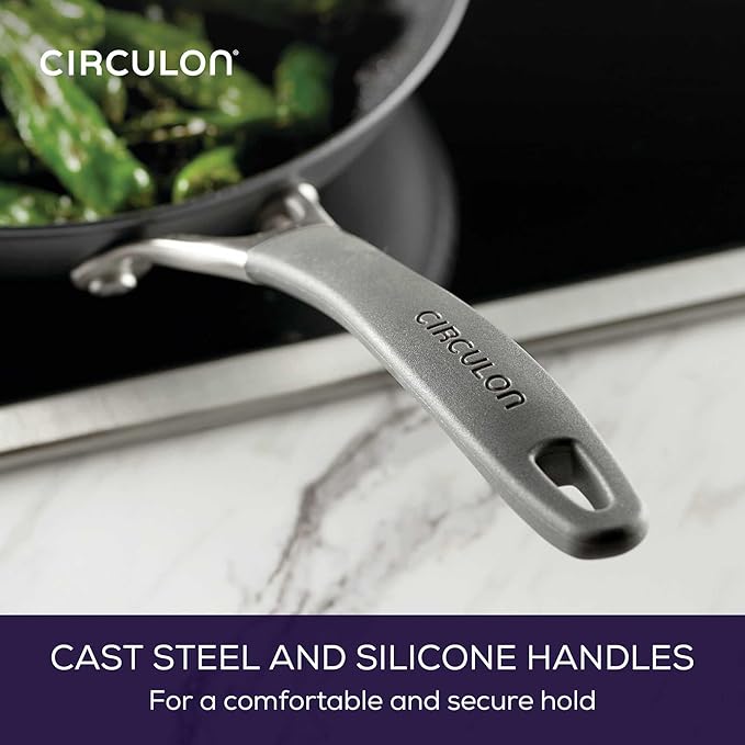 Circulon A1 Series with ScratchDefense Technology Nonstick Induction Cookware/Pots and Pans Set 9 Piece Graphite