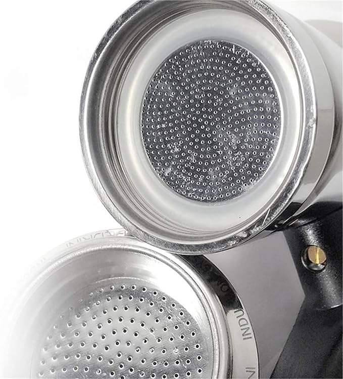 Stainless Steel Moka Pot - 4 Cup Electric Espresso Coffee Maker for Rich Full-Bodied Silver Mocha for Home Use