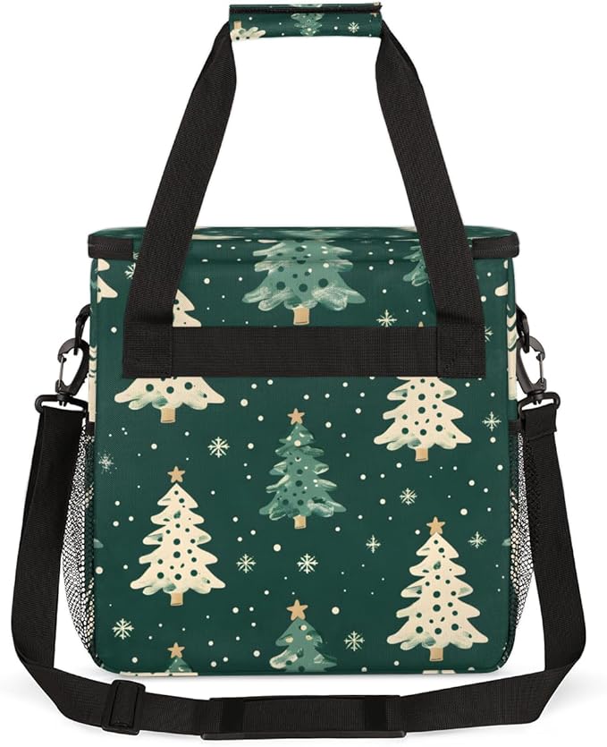 Fantastic Tree Christmas Coffee Maker Carrying Bag Travel Storage Bag Compatible with K-Mini or K-Mini Plus Single Serve Coffee Brewer Carrying Case with Multiple Pockets &amp Shoulder Strap