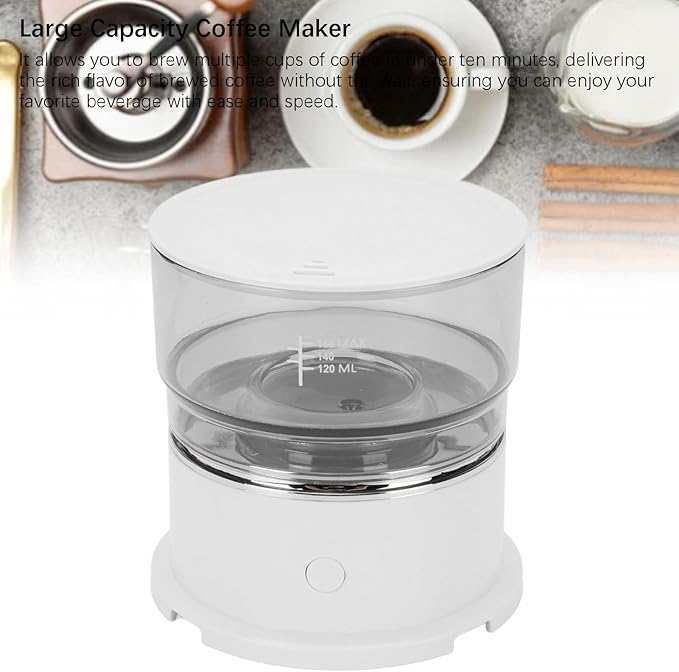 TOPINCN Automatic Hand Drip Coffee Machine 4 Cup Coffee Maker with Auto Shut Off High Pressure Pump Advanced Electronic Temperature Control Technology ABS Stainless Steel