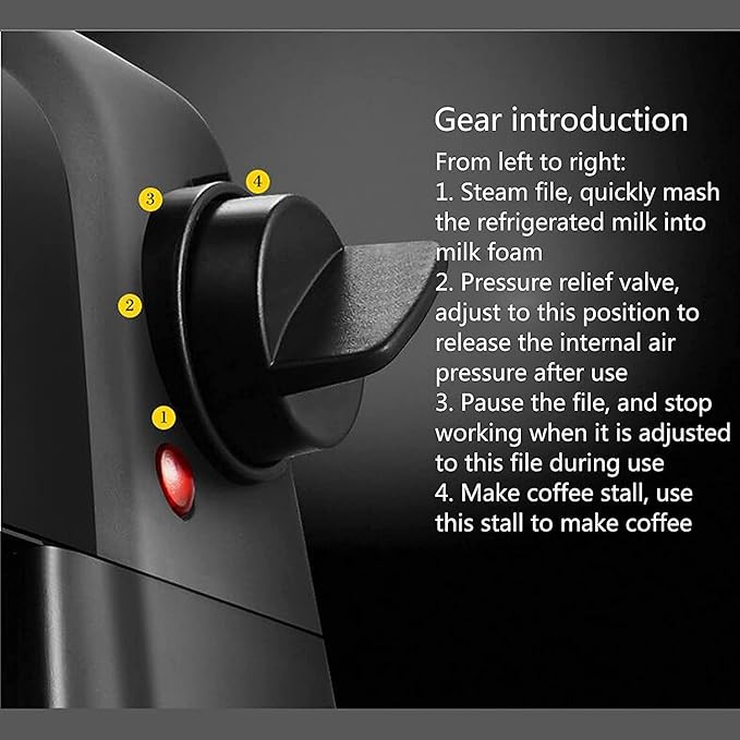 Coffee Machine Home Espresso Semi-Automatic Steam Milk Froth Coffee Maker Food Grade Filter Safe And Healthy For Latte Cappuccino 20240312