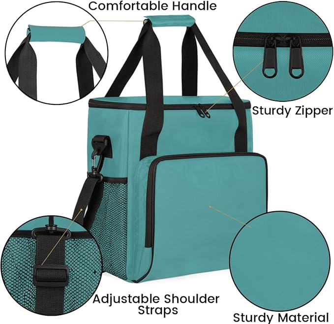 Darkcyan Coffee Maker Carrying Bag Waterproof Insulated Leakproof Cooler Bag Portable Storage Tote Bag Organizer With Shoulder Strap