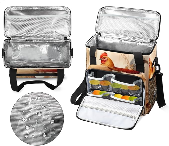 Easter Hen Egg Coffee Maker Carrying Bag Portable Travel Storage Tote Bag Compatible with K-Mini or K-Mini Plus Single Serve Coffee Brewer Carrying Case with Multiple Pockets &amp Shoulder Strap