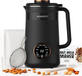 Wamery 32oz Nut Milk Machine (Black) - Soy Milk Maker for Almond &amp Oat Blender Automatic Heated Programs Self‑Cleaning Delay Start Keep Warm &amp Boil Water 1‑Liter Capacity with Starter Ki