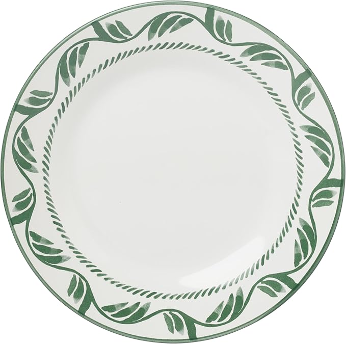 Oneida Dinnerware Set Solear Green 12-Piece Set Service For 4 Stoneware Material Dishwasher Safe &amp Microwave Safe Home Kitchen And Dining Dinner Plates And Bowls Sets (Green 12 Pieces)