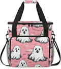 Magic Spooky Ghost Coffee Maker Carrying Bag Portable Travel Storage Tote Bag Compatible with K-Mini or K-Mini Plus Single Serve Coffee Brewer Carrying Case with Multiple Pockets &amp Shoulder Stra