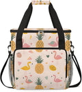 Summer Pineapple Flamingo Coffee Maker Travel Bag for K-Mini or K-Mini Plus Single Serve Coffee Brewer Portable Storage Tote Case for Tarvel