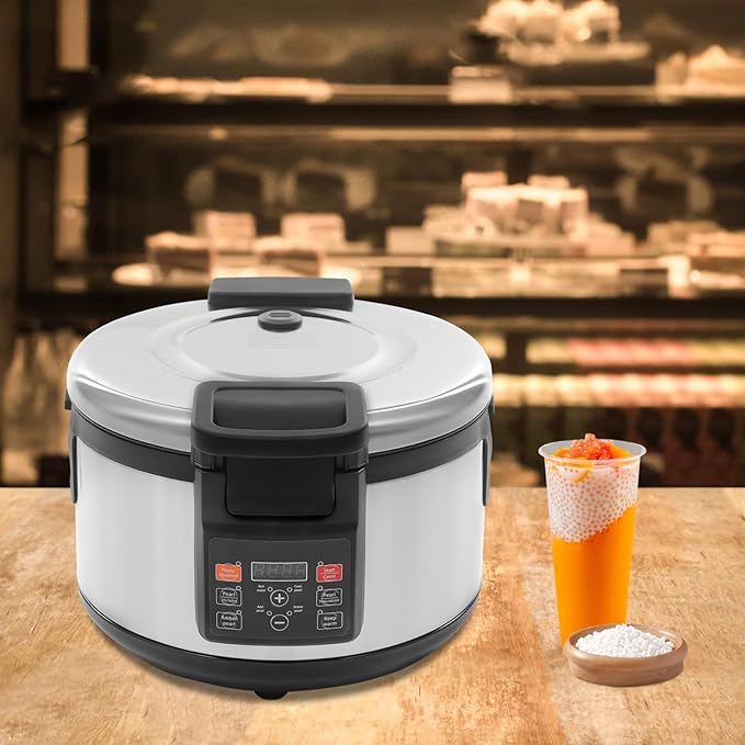 4.2 Gallons Commercial Pearl Cooker Boba Maker Machine 2200W Pearl Maker With Time Setting For Cooking Tapioca Sago Pudding Jelly Etc For Milk Tea Stores Home