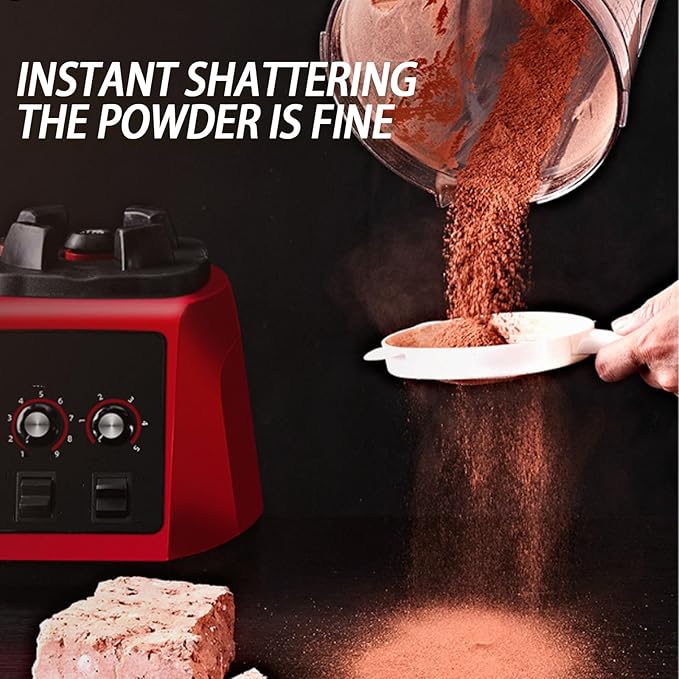 Countertop Blender Soy Milk Maker Smoothie Maker Commercial 5.5L 2200W Heavy Duty with 9-Speed Control Ideal for Breakfast Cafes Juice Bars Restaurants