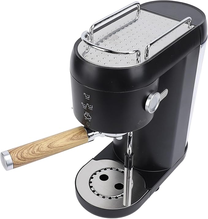 Pssopp 20bar Coffee MachineCompact and Cappuccino Machine with Preheating Function Coffee Machine With Milk Frother Steam Wand Compact Coffee Maker for Home (US Plug 110V)